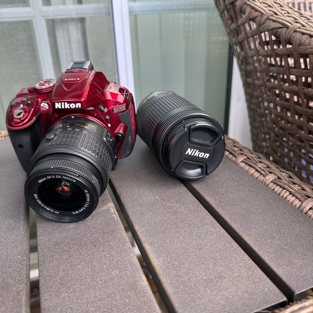 Nikon Red and Black Digital Camera Professional Kit